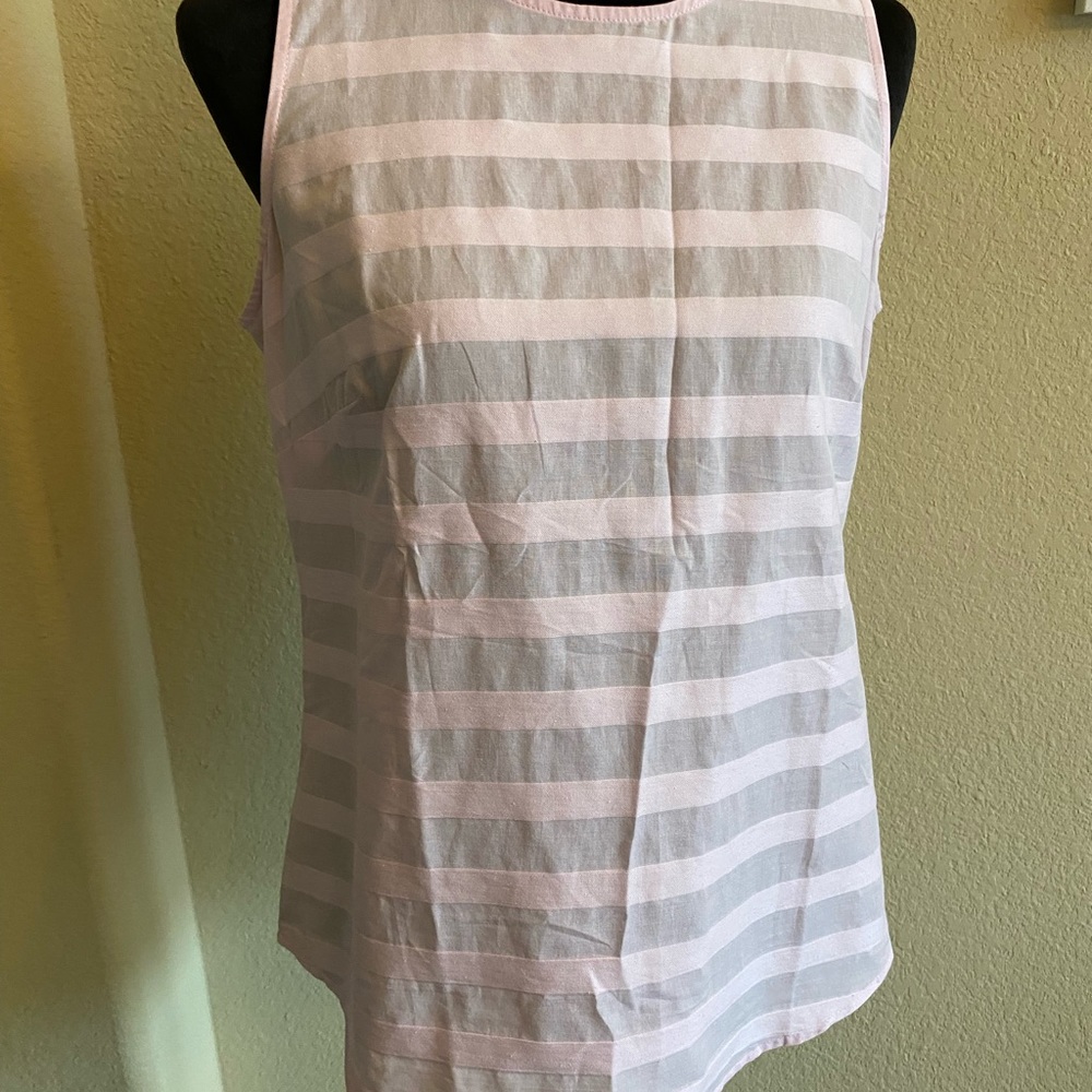 LOFT Pink Sleeveless Blouse sz S